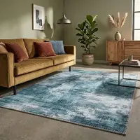 FRAAI Moderner Teppich - Strong Türkis 200x290 cm