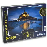 Clementoni 97239 - Puzzle - Le Mont Saint-Michel (fluoreszierend, 1000 Teile)