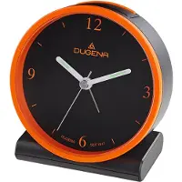 Dugena 4460945 Funkwecker Schwarz / Orange