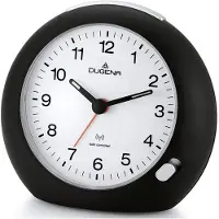Dugena 4460383 Funk Wecker Licht Alarm schwarz