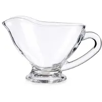 Vivalto Sauciere Glas Soßenkanne Saucenkanne Sauce Schale mit Ausguß 200 ml