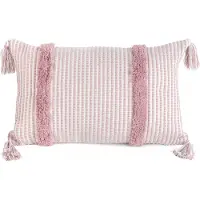 Eurofirany TERRA COLLECTION AVINION Pillow case made of thick cotton fabric with tassels at the corners, 30X50