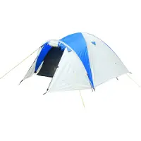 Tambu Outdoor ACAMP Kuppelzelt | 4 Personen | creme-blau | 310 x 240 cm