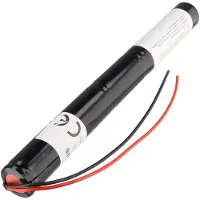 AccuCell Notleuchtenakku NiMH 6V 2500mAh L1x5 Baby C mit 200mm Kabel einseitig ersetzt 6V Akku