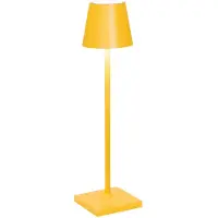 Zafferano - Poldina Pro Micro Ocker, wiederaufladbare und dimmbare LED-Tischlampe - 1,8 W, 2200-2700-3000 K