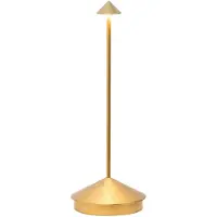 Zafferano Pina Pro Gold, wiederaufladbare und dimmbare LED-Tischleuchte - 2,2 W, 2200-2700-3000 K, IP54