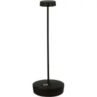 Zafferano Swap Pro wiederaufladbare und dimmbare LED-Tischleuchte, schwarz - 2200-2700-3000K - 9 Stunden maximale Leistung