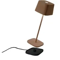 Zafferano Ofelia Pro Corten LED-Tischleuchte, wiederaufladbar und dimmbar - 2200-2700-3000K - 9 Stunden maximale Leistung