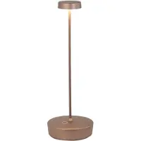 Zafferano Swap LED-Tischleuchte, matte Bronze, wiederaufladbar und dimmbar, 2200-2700-3000K - 9h maximale Leistung