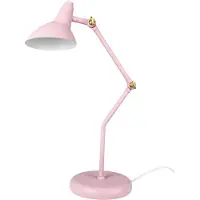 Dyberg Larsen Vela Tischleuchte, rosa, Höhe 45 cm - , Vela, Pink / Rosé, für Wohnzimmer, Metall, Skandinavisch
