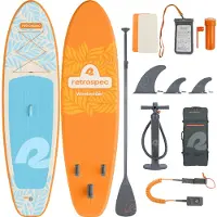 Retrospec Supboard Weekender iSUP - 320 cm - Beige-Blau-Orange