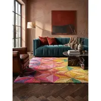 KADIMA DESIGN Wollteppich Geometrisch handgeschnitzt Robust 3D-Struktur | 200x290cm