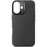 Decoded Apple iPhone 16 Hülle - Echtes Leder - - Backcover/Hard Case - Schwarz
