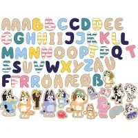 Bluey Magnetbuchstaben und Figuren