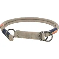Trixie Be Nordic Halsband Hond Half-Slip Leer Grijs