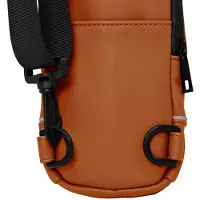 Daniel ray Crossover Schultertasche Louisville - PolyurethanUmhängetasche klein in matter Optik in Dark Orange
