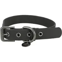 Trixie Halsband Hond Citystyle Pvc Zwart - 25-32X2 Cm