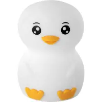 Ansmann Nachtlicht Kinder Silikon aufladbar dimmbar 7 Farben Pinguin