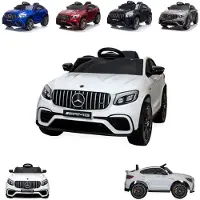 Moni Kinder Elektroauto Mercedes AMG GLC 63S, EVA-Reifen, Musik, Fernbedienung weiß