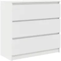 vidaXL Sideboard Weiß 80x35x76 cm Holzwerkstoff