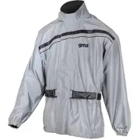 GMS Lux Motorrad Regenjacke, grau, 2XL