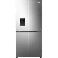 Hisense RQ5P470SMIE, 482 l, NoFrost-Funktion (Kühleinheit), 8 kg/24h, E, Fresh Zone Fach, Silber, Edelstahl