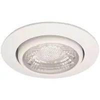 Malmbergs LED Einbauleuchte Downlight MD-13 Weiß IP44 5W 255lm Warmweiß 2700K schwenkbar dimmbar
