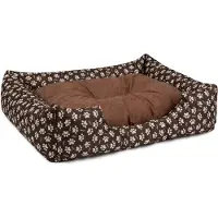BedDog Hundebett MIMI, Hundesofa,Hundekissen,(M) ca. 70x55x18cm,NAMIB-SAND-DOG (braun/muster)