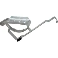 DAPRONA Dachtritt Set für gewellte Dachziegel 25cm, Dachtritte für Schornsteinfeger Silber, inkl. Montagematerial für sichere Dachbegehung