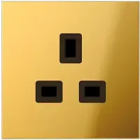 JUNG Steckdose 1f go mt LS UP m.BS IP20 ZP BS GO3521