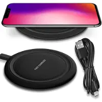 NAUC Qi Ladegerät Wireless Charger für Gigaset GX6 GX4 / Pro Kabellos Ladestation 15W