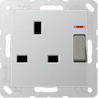 JUNG Steckdose 1f alu glz A UP m.BS IP20 FBel A3171KOAL