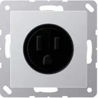 JUNG Steckdose 1f alu glz A UP IP20 ZP NEMA A521-15AL