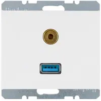 Berker 3315397009 USB/3,5mm Audio