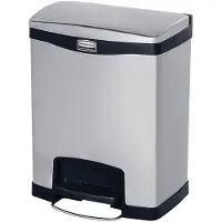Rubbermaid 1901985, 30 l, Rechteckig, Metall, Kunststoff, Schwarz, Grau, Terrasse, Kunststoff