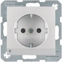 Berker SCHUKO-Steckdose alu/matt 41091404