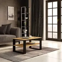 Designimpex Design Couchtisch AA-111 92x45x53 cm Wohnzimmertisch Tisch Ablage Sofatisch