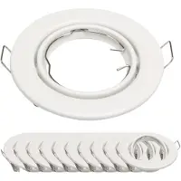 Mextronic 10x Einbaurahmen MR16 SET Mattweiß 6101-A-MW Ø65 mm IP20