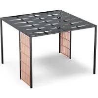 Blumfeldt Shade Cove Vert Gartenpavillon 3x3 m - wasserdicht, stabil, winterfest mit pulverbeschichtetem Stahlrahmen, PA-beschichtetem Dach und Stahlsichtschutz in modernem Design