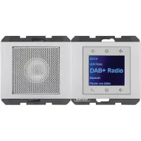 Berker 30807003 Radio Touch mit Lautsprecher DAB+, Bluetooth K.x alu