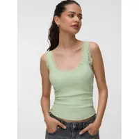 Vero Moda Tanktop "VMNANA LACE TANK TOP JRS NOOS" Baumwollmischung