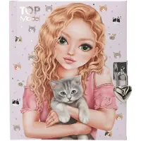 TOPModel Tagebuch mit Herz-Schloss KITTY