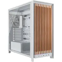 Corsair FRAME 5000D WOOD RS, Midi Tower, PC, Walnuss, Weiß, ATX, EATX, micro ATX, Mini-ITX, Kunststoff, Stahl, Gehärtetes Glas, Gaming