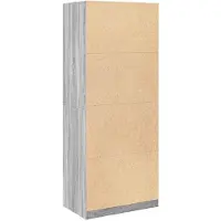 vidaXL Kleiderschrank Grau Sonoma 80x50x200 cm Holzwerkstoff