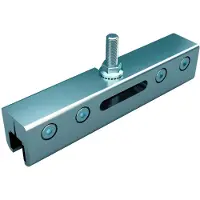Dalsys Schiebetürsystem Erweiterungsset für Glasschiebetür CW 75 Silber raumsparende Türinstallation, für Türen bis 100kg, für Wanddicke 100/125