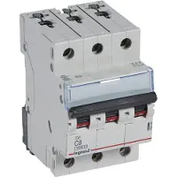 Legrand 403542 TX3 Leitungsschutzschalter C-Charakteristik, 8A, 3-polig, 6kA, 400VAC, 3TE