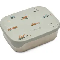 Liewood Arthur Brotdose und Falk Flasche, Vehicles/ Dove Blue