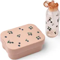 Liewood Brotdosenset Chelsey Printed Lunchbox Set Kinder Berry / Pale Tuscany