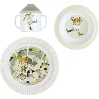 Peppi Pitkätossu Zirkus Geschirr-Set 3 Teile