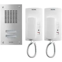Elcom ELCO ASZ -2 EM Audioset UP edelstahl 1+n-System 2WE
